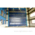 Industrial Wind Resistant Fabric Stacking PVC Door